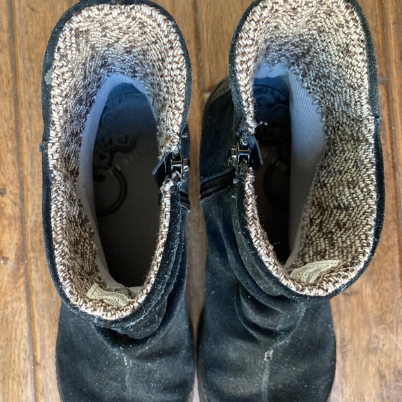 Merrell Boots Friesa Black Suede Zip Up Women Comfort Ankle Boots Sz 9 - Picture 10 of 11